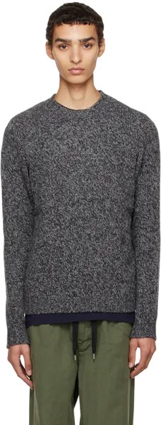 Серый свитер с круглым вырезом ASPESI