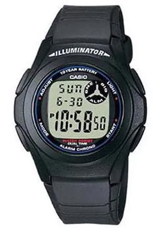 Японские наручные  мужские часы Casio F-200W-1A. Коллекция Digital