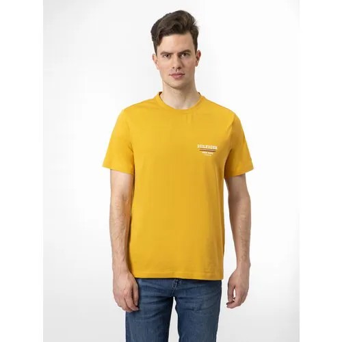 Футболка TOMMY HILFIGER Global Stripe Logo T-shirt, размер M, city yellow