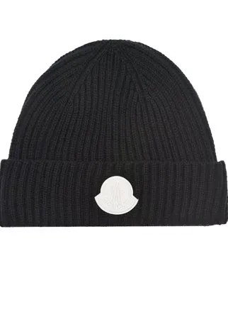 Шапка с отворотом из шерсти Moncler детская