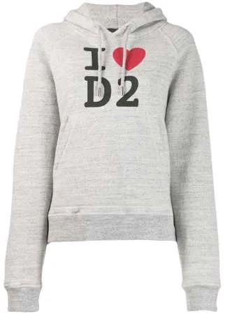 Dsquared2 трикотажное худи с логотипом