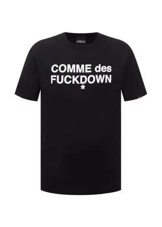 Хлопковая футболка Comme des Fuckdown