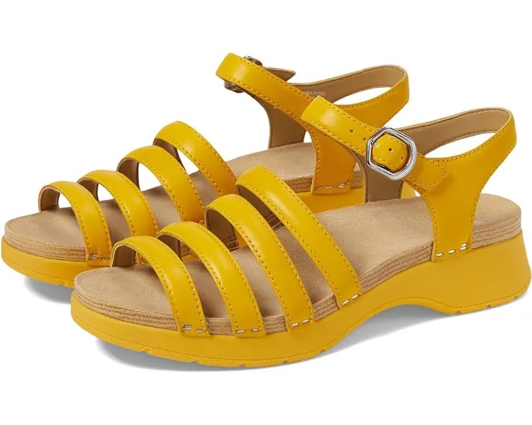 Сандалии Dansko Roxie, цвет Yellow Nappa