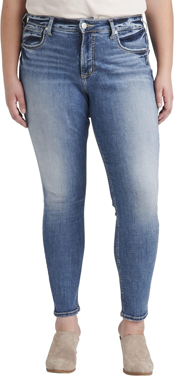 Джинсы Silver Jeans Co. Plus Size Avery Skinny Jeans W94116ECF309, индиго