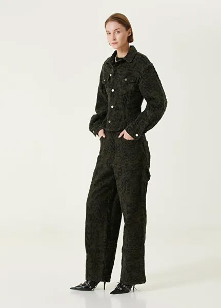 Жаккардовые джинсы оверсайз с монограммой Marc Jacobs, черный