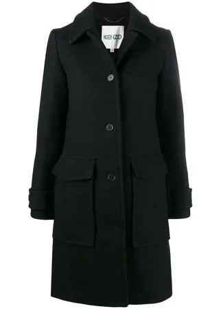 Kenzo однобортное пальто