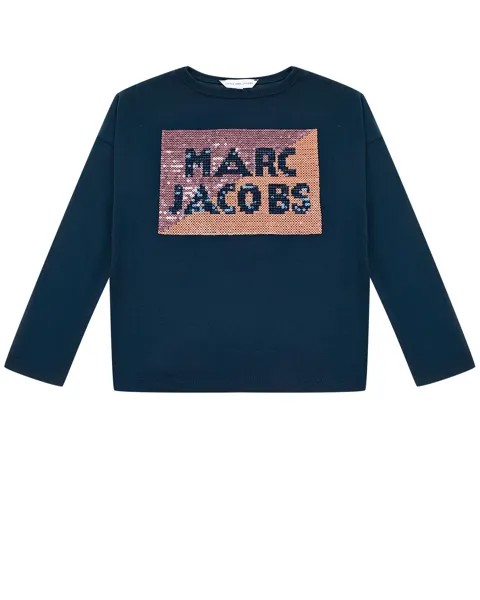 Толстовка с логотипом из пайеток Little Marc Jacobs детская