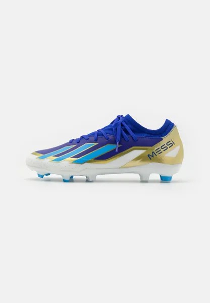 Футбольные бутсы с шипами X CRAZYFAST LEAGUE FG MESSI adidas Performance, цвет lucid blue/blue burst/footwear white