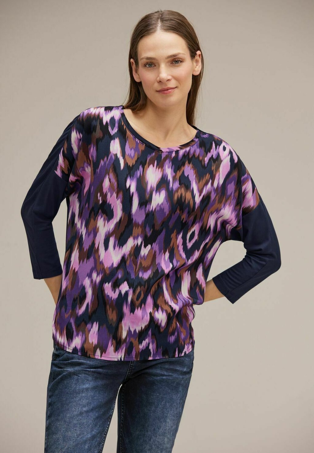 Рубашка с длинным рукавом MIT 3 4 ARM Street One, цвет lila