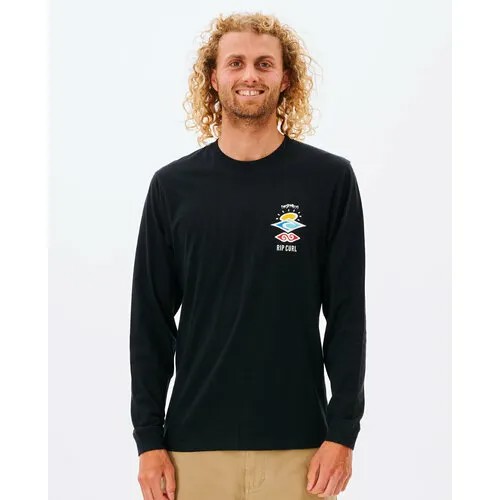 Лонгслив RIP CURL, размер S, , чёрный