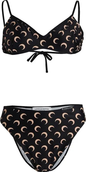 Бикини Marine Serre Printed Two-Piece Bikini 'All Over Moon Black On Tan', загар