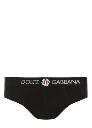 Хлопковые брифы с широкой резинкой Dolce & Gabbana