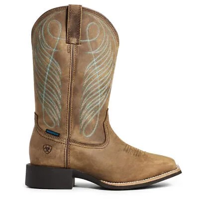 Женские ботинки Ariat с широким квадратным носком H2O с круглым носком
