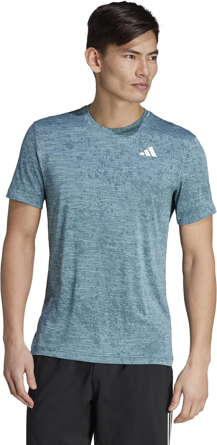 Футболка Adidas Tennis Freelift Tee, цвет Arctic Night/Light Aqua