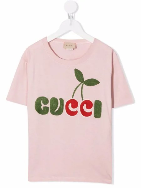 Gucci Kids футболка с логотипом