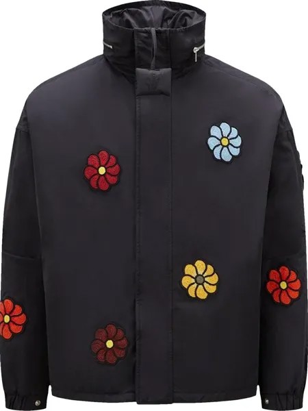Куртка Moncler Genius x JW Anderson Floral Detailed Jacket 'Black', черный