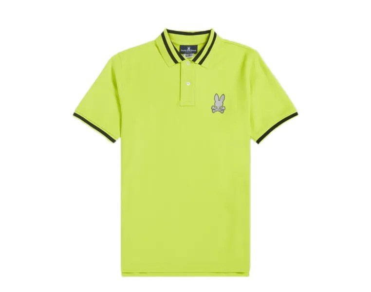 Мужская рубашка-поло Psycho Bunny Rushup Safety желто-черная B6K194N1PC-SFY, желтый