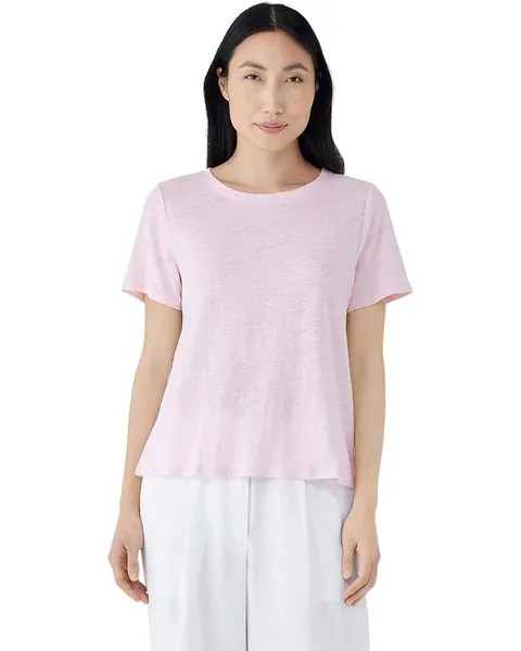 Футболка Eileen Fisher Crew Neck, цвет Crystal Pink