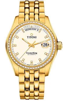 Швейцарские наручные  мужские часы Titoni 797-G-DB-541. Коллекция Cosmo