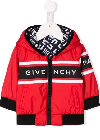 Givenchy Kids куртка с капюшоном и логотипом