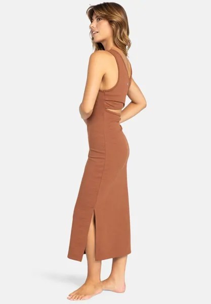Платье из джерси GOOD KEEPSAKE, MIDI Roxy, коричневый