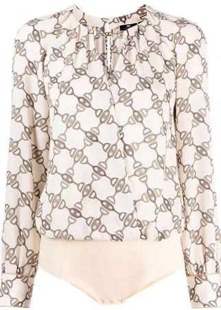 Elisabetta Franchi боди с принтом