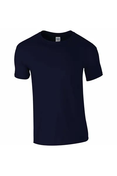 Мягкая футболка с короткими рукавами Gildan, темно-синий