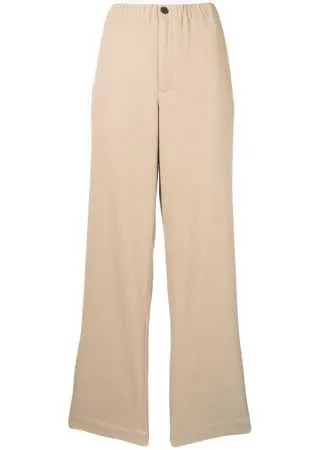 AMI Paris брюки широкого кроя с эластичным поясом