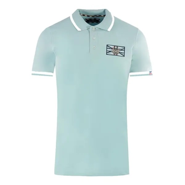Легкая рубашка-поло London Union Jack Aquascutum, синий