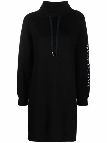 Armani Exchange drawstring midi sweater dress