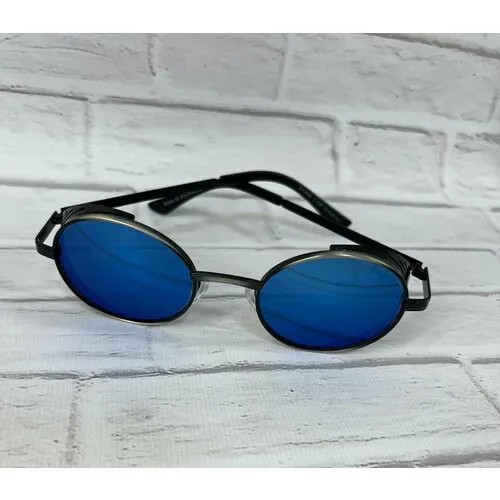 Солнцезащитные очки  ЕА2842, синий, серебряный