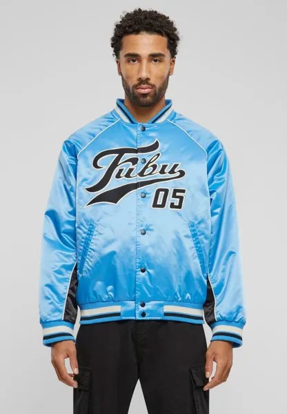 Бомбер FUBU, цвет light blue black creme
