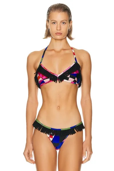 Бра бикини Emilio Pucci Lycra, цвет Blu & Fuxia