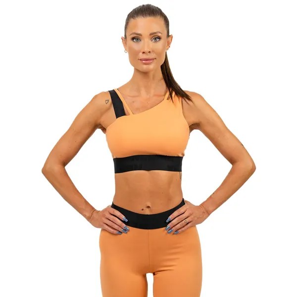 Спортивный топ Nebbia Assymetrical Elite Low Support, оранжевый