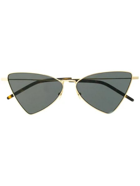 Saint Laurent Eyewear солнцезащитные очки в треугольной оправе