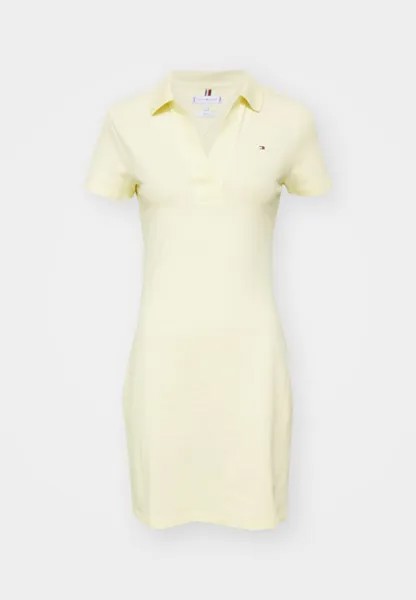 Платье из джерси Slim Open Dress Tommy Hilfiger, желтый