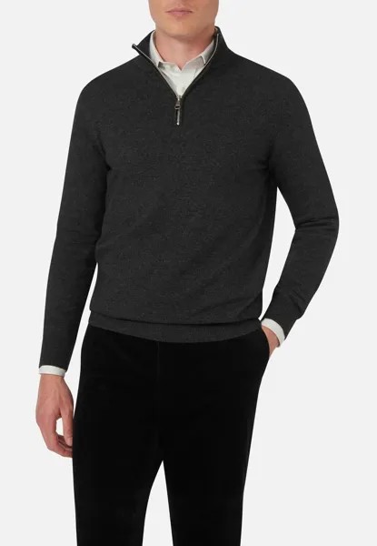 Вязаный свитер PATTON Oscar Jacobson, цвет dark grey