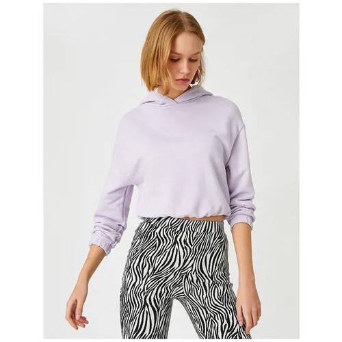Свитшот KOTON WOMEN, 2YAK13032EK, цвет: LILA, размер: L