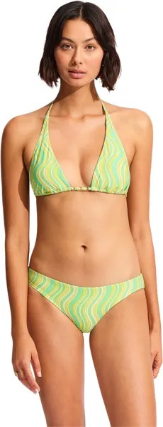 Низ бикини Seafolly Mod Squad Hipster Bikini Bottoms, цвет Lime Burst