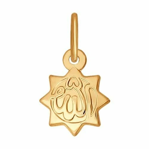 Подвеска GOLD CENTER, красное золото, 585 проба
