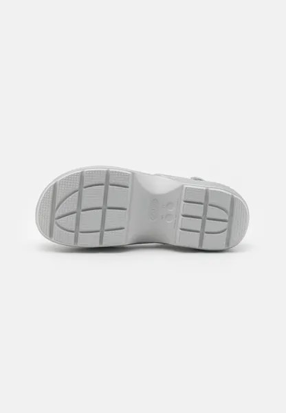 Сандалии с ремешками STOMP UNISEX Crocs, серебристого цвета