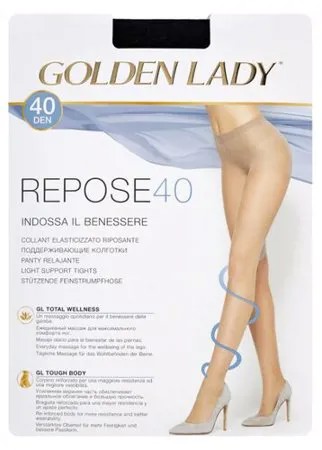 Колготки Golden Lady Repose 40 den, размер 5-XL, nero (черный)