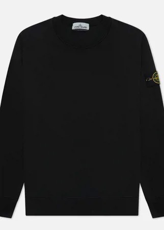 Мужская толстовка Stone Island Classic Fleece Crew Neck, цвет чёрный, размер XXL