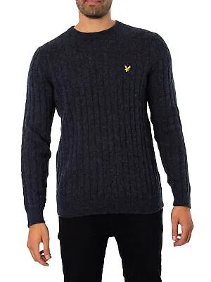 Мужская вязаная куртка Lyle - Scott, синяя