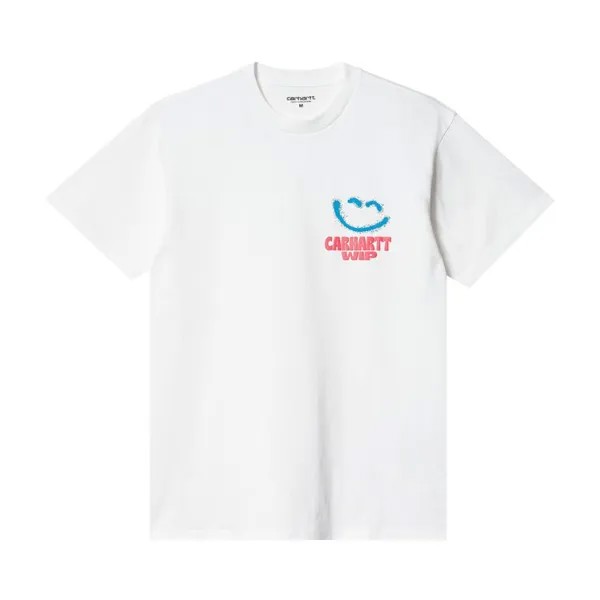 Футболка Carhartt WIP Happy Script T-Shirt 'White', белый