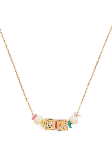 Marc Jacobs logo beaded necklace