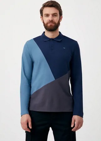 Мужской лонгслив в стиле color block из хлопка