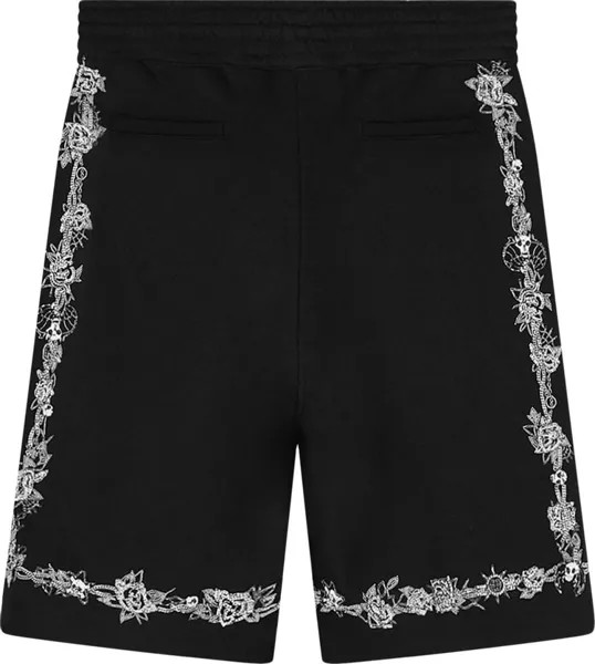 Брюки Givenchy Short Pants With Metalllic Embroideries 'Black', черный