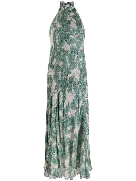 DVF Diane von Furstenberg платье с вырезом халтер и цветочным принтом