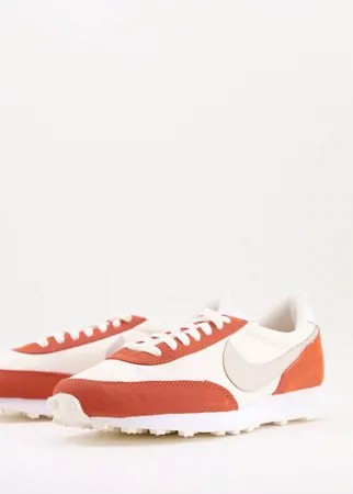 Кроссовки серовато-белого и оранжево-рыжего цвета Nike Daybreak-Белый